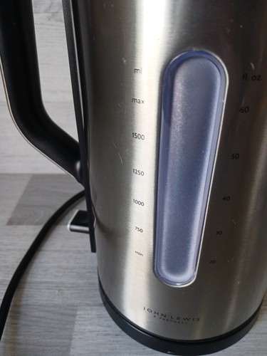 John Lewis Simplicity Kettle 1500ml 60fl Oz Stainless Steel SWIE 5NN - Picture 16 of 21