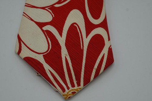 Bright Colorful Polyester Tie Necktie Wide 4"+ 1960's - Picture 3 of 4