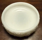 VTG Avon Milk Glass Embossed Floral Pattern Love Nest Trinket, Soap Dish