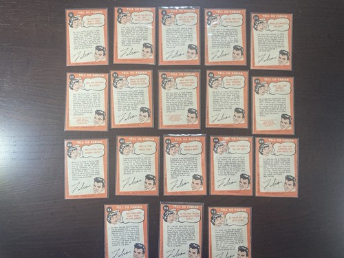1959 Topps Fabian Trading Card Lot - Sehr guter Erhaltungszustand + Starter Kit 18/55 Karten - Bild 8 von 11