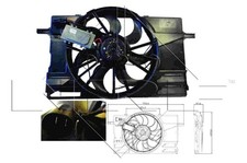 FAN RADIATOR FITS: VOLVO S40 II SEDAN 2.4/T5/T5 AWD.VOLVO V50 WAGON 2.4/T5/T5