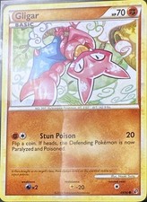 Gligar 49/90 Common HGSS Undaunted Pokemon Lightly Played