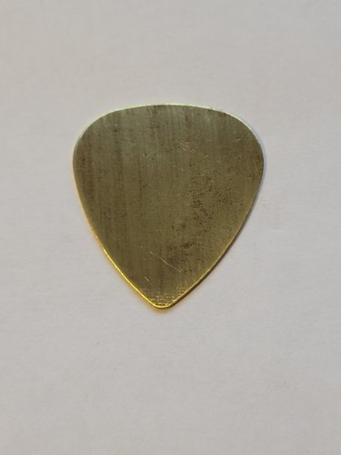 Handcrafted Metal guitar pick Silver Copper Brass Aluminum Steel .0050" - .0250" - Picture 2 of 48