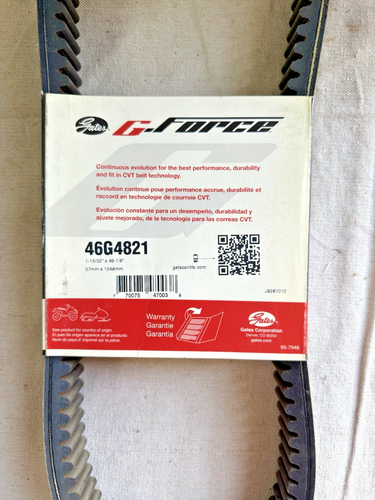 NOS Gates G-Force ATV Snowmobile Belt HPX5022 46G4821 Snowmachine Drive Belt - Picture 2 of 3