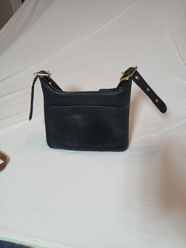 Bandolera vintage Legacy Coach de cuero negro con correa #9966 - Imagen 2 de 24