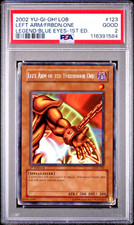 PSA 2 1ST EDITION LOB-123 Left Arm of the Forbidden One Exodia Ultra Rare Yugioh