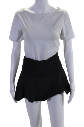 Lululemon Women's Pull-On Flare Line Athletic Mini Skort Black Size 4