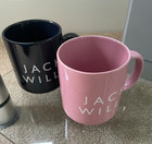 Jack Wills 'His' & 'Hers' Pink & Blue Coffee Mugs Christmas Gift - New & Unused