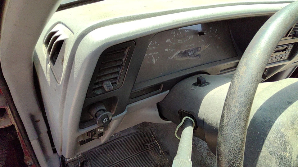 1993 94 Ford Explorer moldura acabamento em torno do velocímetro painel surround fabricante de equipamento original cinza - Imagem 2 de 3