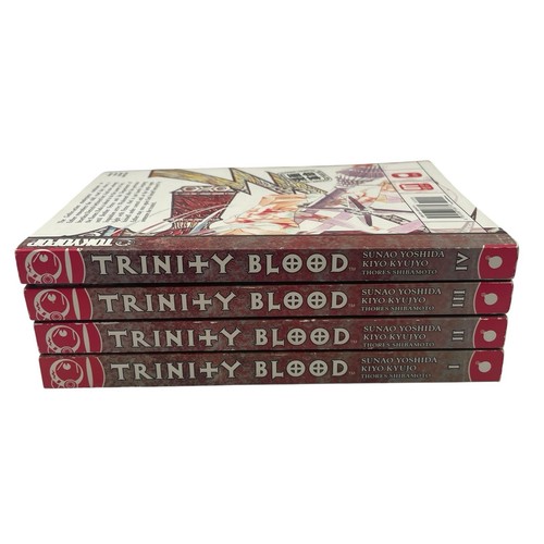 Trinity Blood Manga 1 2 3 4 Lot 1st Print 2004 Out of Print with Bookmarks OOP - Bild 2 von 10
