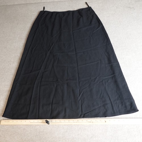 Eileen Fisher Damen Rock XL schwarz schräg Wolle Twill NEU - Bild 4 von 11