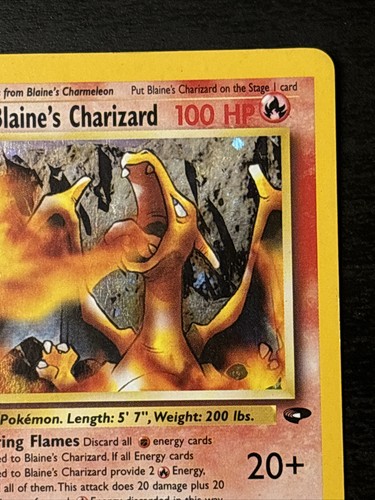 Blaine's Charizard 2/132 Gym Challenge Holo Pokémon Card 2000 Mp - Picture 3 of 14