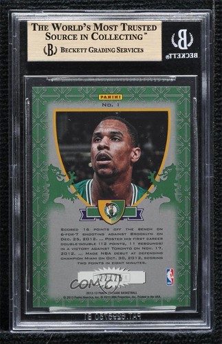2012-13 Panini Crusade Green /25 Jared Sullinger #1 BGS 9.5 GEM MINT Rookie RC - Picture 2 of 3