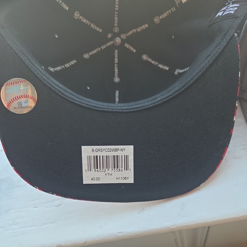 Boston Red Sox Hat Youth Baseball  Snapback 47 Red Blue Digital Camo Adjustable - Picture 8 of 8