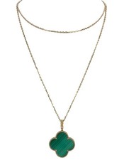Van Cleef & Arpels 2025 Malachite/ 18k Magic Alhambra Pendant Necklace