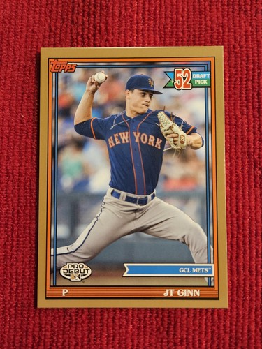 JT Ginn 2021 Topps Pro Debut Gold #03/50 Mets - Picture 10 of 10