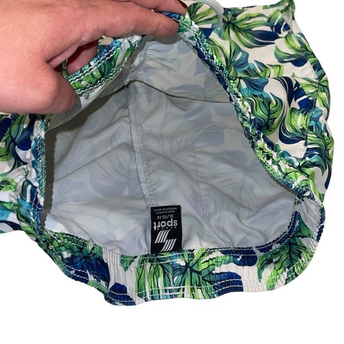 Children’s Place Sport Tropical Print Swim Trunks & Solid Neon Rash Guard Sz XL - Picture 8 of 10