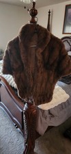 brown fur mink stole