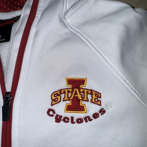 Sudadera Iowa State Cyclones Para Mujer Pequeña Blanca Pullover 1/4 Cremallera Coliseo - Imagen 3 de 10