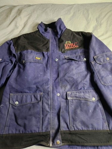 Blaklader Workwear Canvas Quilted Lined Jacket Mens Size 2XL Blue Black Full Zip - Picture 3 of 10