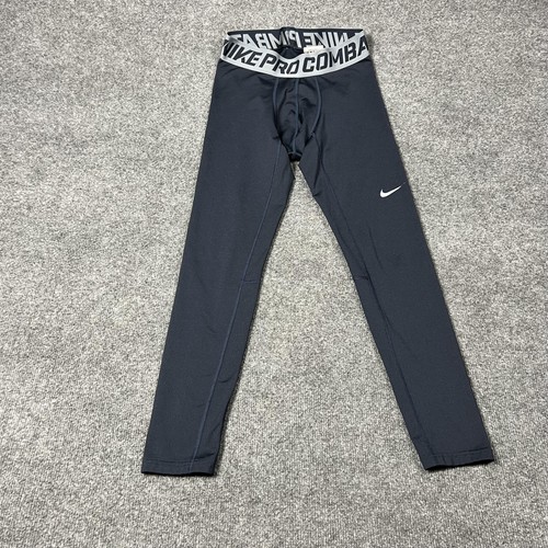 Pantalones de compresión Nike Pro Combat para hombre grandes negros deportivos de capa base