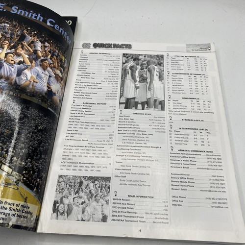 UNC North Carolina Basketball Magazin Lot Zeitungen Programme Zeitpläne Tarheel - Bild 8 von 11