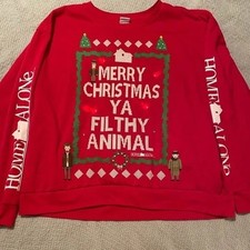 Home alone merry Christmas you filthy animal long sleeve shirt kids XL