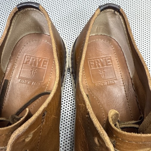 Frye Essex niedrige Leder Sneaker braun Herren Größe 8,5 Schnürschuhe - Bild 9 von 13