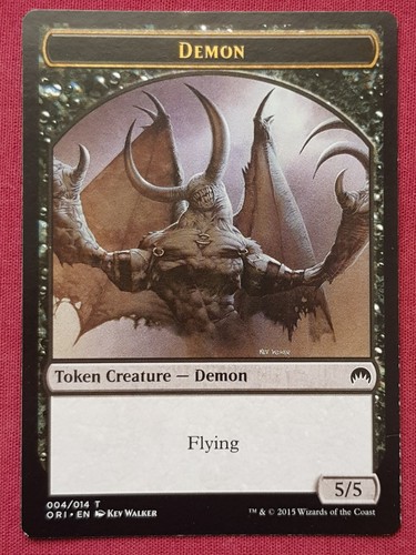 Magic The Gathering MAGIC ORIGINS DEMON token card MTG - Picture 1 of 2