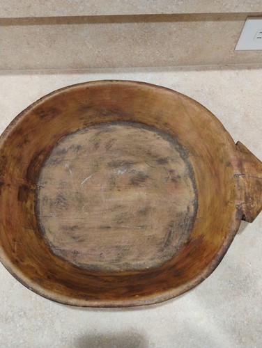 Cuenco de pan de madera nativo americano tallado a mano vintage - Imagen 2 de 15