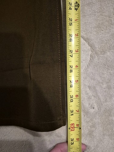 NWT Chaps Ralph Lauren Women's 10 Dress Pants Brown Stretch 32L - Picture 11 of 12