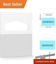 Versatile 300 PCS Clear Plastic Hanging Tags - Easy Peel  Stick Application