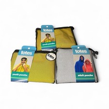 By Totes 1 Adult 2 Youth Waterproof Ponchos One Size NEW