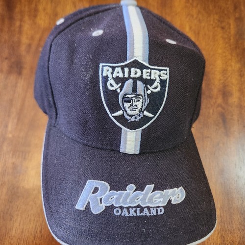 Vintage Oakland Raiders Mütze *LESEN verstellbar Zwillinge Enterprise Wollmischung
