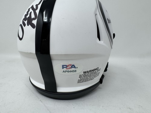 OMAR KHAN SIGNED AUTOGRAPH PITTSBURGH STEELERS MINI HELMET PSA GENERAL MANAGER - Picture 5 of 5