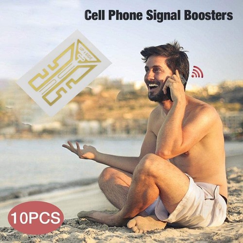 10Pcs Handy Signal Booster Aufkleber Smartphone Handy Antenne Ampl VK - Zdjęcie 4 z 14