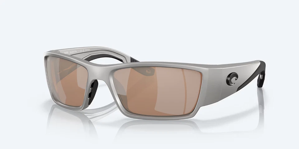 Costa Del Mar Corbina Pro marco plata cobre plata espejo 580 cristal polarizado