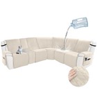 Arfntevss Waterproof Recliner Sectional Couch Covers for Reclining L Shape So...