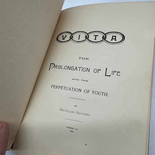 Havilah Squiers Vita Prolongation Of Life Perpetuation Of Youth 1895 Pb - Bild 12 von 18