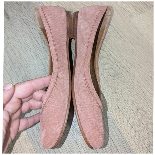 Frye Womens Carson Round Toe Ballet Flats Rosewood Suede Size 8.5 NEW - Picture 4 of 8