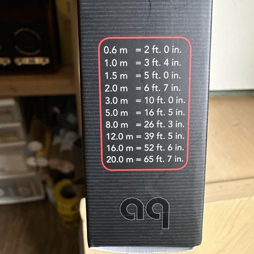 NEU AudioQuest irisch rot SubWoofer Audio Verbindungskabel Massekabel 3 m/10' - Bild 11 von 15
