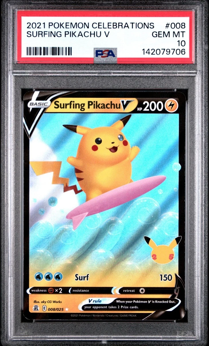 Pokémon Pikachu Grade 10 Pokémon TCG Individual Collectible Card