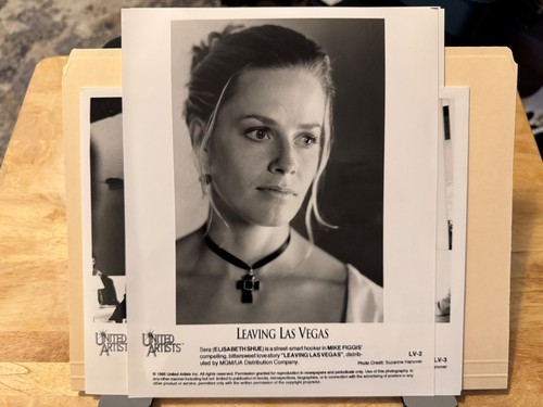 Dossier de presse film LEAVING LAS VEGAS 1995 avec 8 photos promotionnelles noir et blanc - Photo 7/8