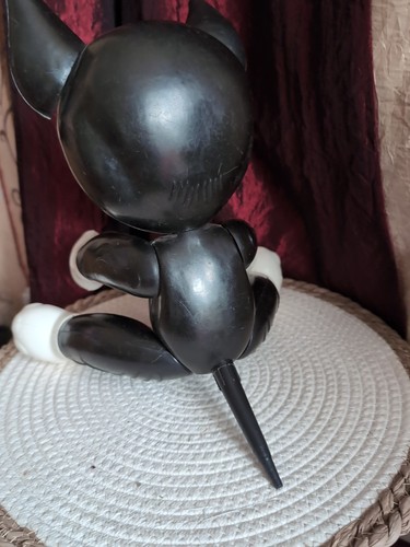 DDR SachenKatze Plastik mit WACKELAUGEN ( SCHWARZ) selten (Zschopau /Sammler ? - Bild 4 von 7