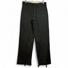 Dickies Loose Fit Double Knee Men's Faded Black Work Pants Size 31x31.5