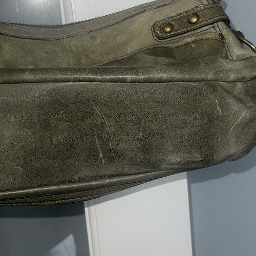 COACH Vintage 65th Anniversary Legacy shoulder bag Y2K in Olive Distressed - Picture 15 of 21