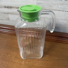 ARC France 1 Glass Ribbed Pitcher 2Qt