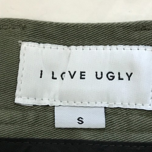 I Love Ugly Cargo Pants Men Small 30x24 Green Mid Rise Stretch Preppy - Picture 3 of 13