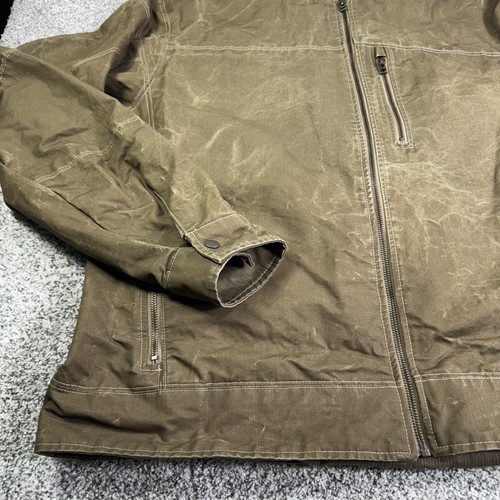 Kuhl Jacket Mens 3XL Brown Waxed Canvas Vintage Patina Dye Full Zip Outdoors - Picture 4 of 16