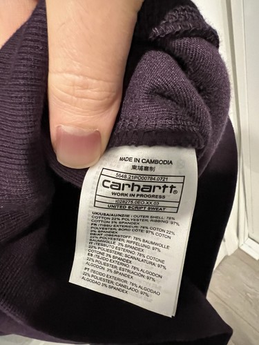 Carhartt WIP United Script Velvet Purple Crewneck Sweater - Bild 7 von 8